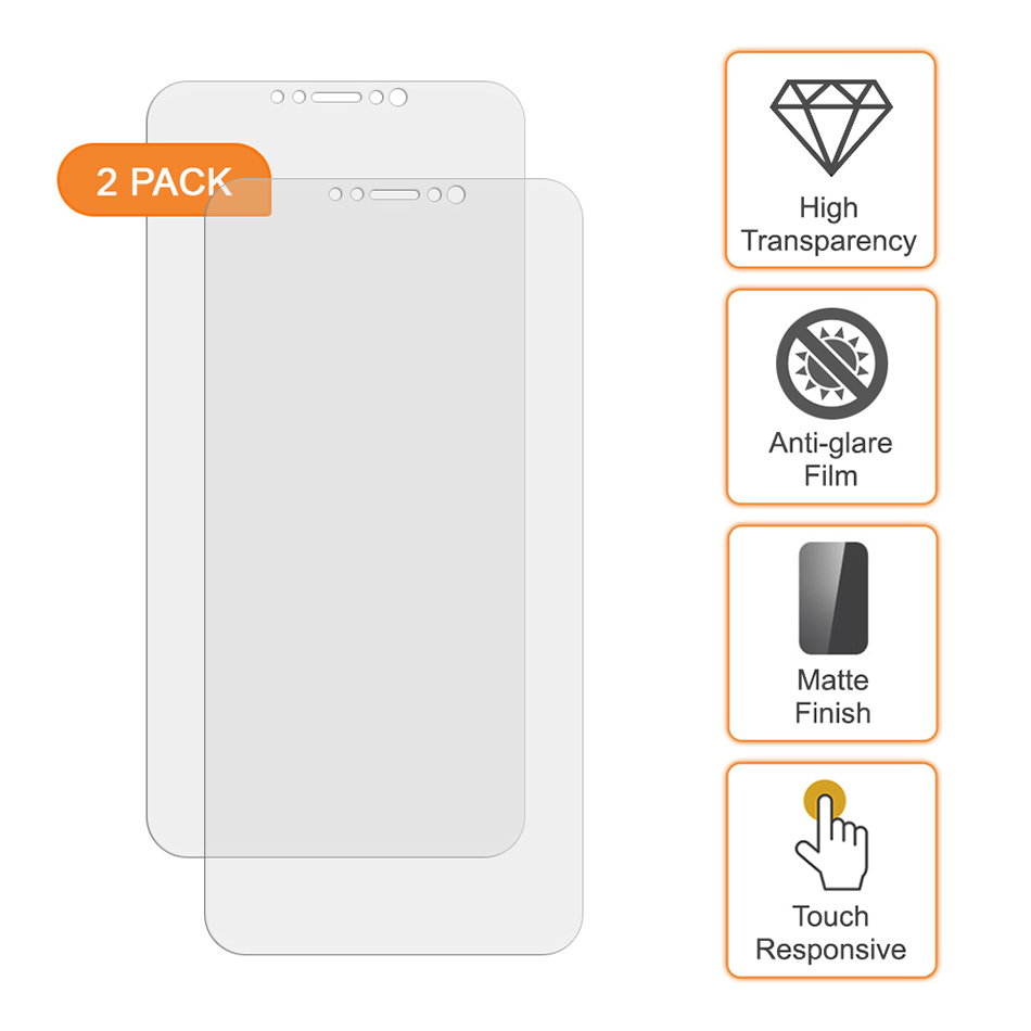 (2-Pack) Anti-Glare Film Screen Protector (Matte) for Apple iPhone 11 / XR